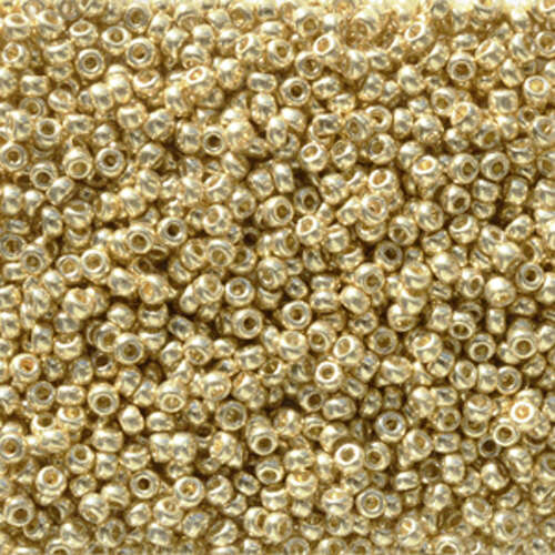 Miyuki 11/0 Rocaille Bead - 11-95101 - Duracoat Galvanized Pale Gold - 250gm Bag
