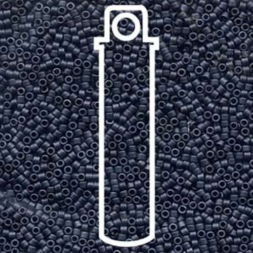 Miyuki 11/0 Delica Bead - DB301 - Matte Blue Grey - 7.2gm Tube