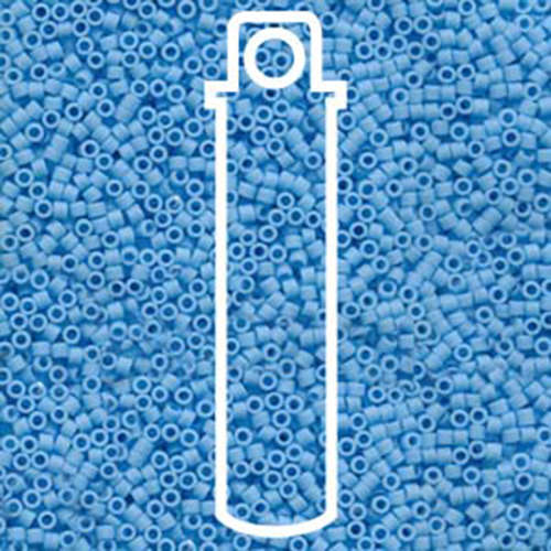 Miyuki 11/0 Delica Bead - DB755 - Matte Opaque Light Blue - 7.2gm Tube