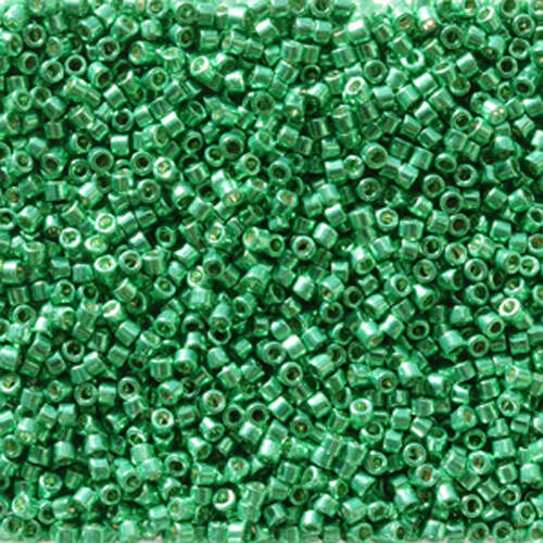 Miyuki 11/0 Delica Bead - DB2505 - Duracoat Galvanized Dark Mint Green - 50gm Bag