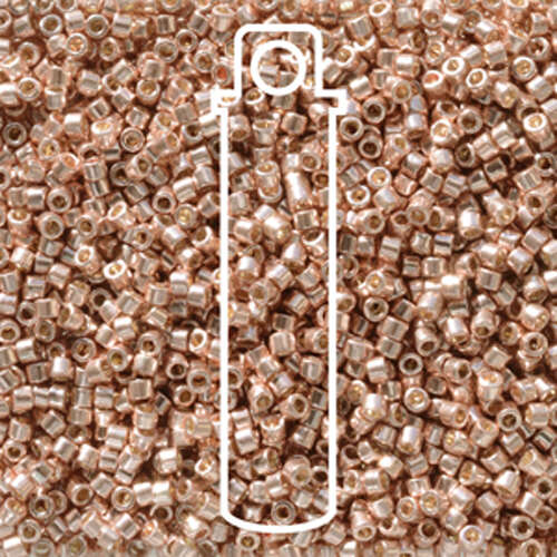 Miyuki 11/0 Delica Bead - DB2503 - Duracoat Galvanized Bright Copper - 7.2gm Tube