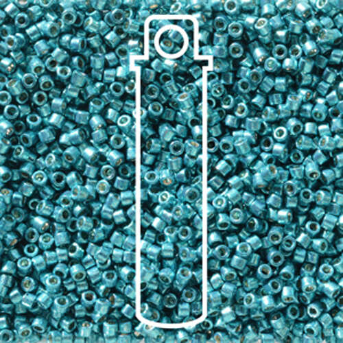 Miyuki 11/0 Delica Bead - DB2513 - Duracoat Galvanized Capri Blue - 7.2gm Tube