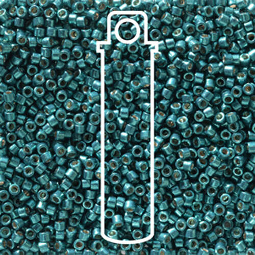 Miyuki 11/0 Delica Bead - DB2515 - Duracoat Galvanized Posedion Blue - 7.2gm Tube