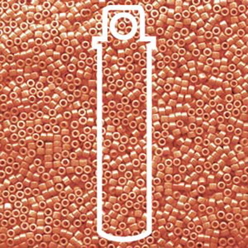 Miyuki 11/0 Delica Bead - DB1564 - Opaque Cadillac Red Luster - 7.2gm Tube