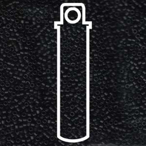 Miyuki 11/0 Delica Bead - DB310 - Matte Black - 7.2gm Tube