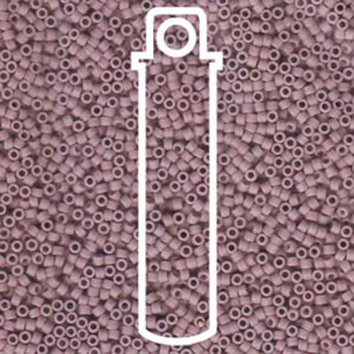 Miyuki 11/0 Delica Bead - DB758 - Matte Opaque Lilac - 7.2gm Tube