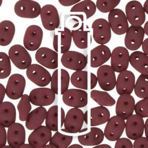 Super Duo 2.5mm x 5mm - DU0502010-29528 - Matte Velvet Maroon - 22.5gm Tube