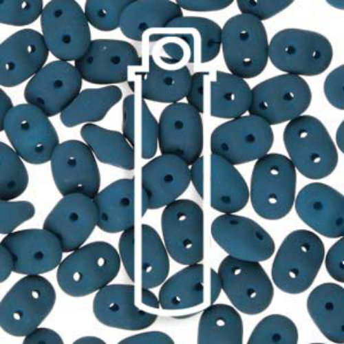 Super Duo 2.5mm x 5mm - DU0502010-29530 - Matte Velvet Dark Teal - 22.5gm Tube