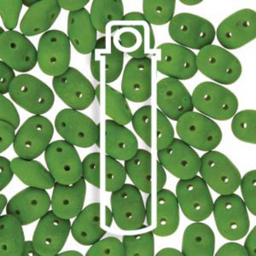 Super Duo 2.5mm x 5mm - DU0502010-29534 - Matte Velvet Lizard Green - 22.5gm Tube