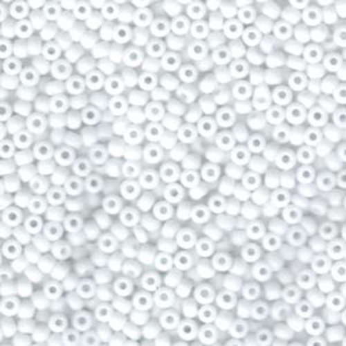 Miyuki 8/0 Rocaille Bead - 8-9402F - Matte Opaque White - 250gm Bag