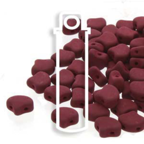 Ginko Leaf 7.5mm x 7.5mm - GNK8702010-29528 - Matte Velvet Maroon - 22gm Tube