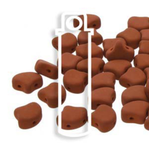 Ginko Leaf 7.5mm x 7.5mm - GNK8702010-29537 - Matte Velvet Brick - 22gm Tube