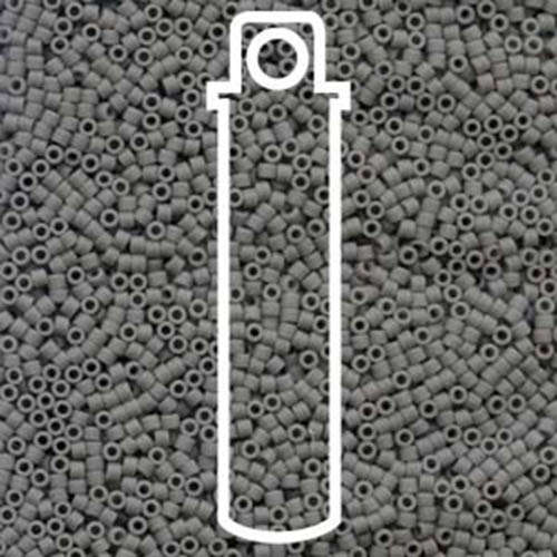 Miyuki 11/0 Delica Bead - DB761 - Matte Opaque Grey - 7.2gm Tube