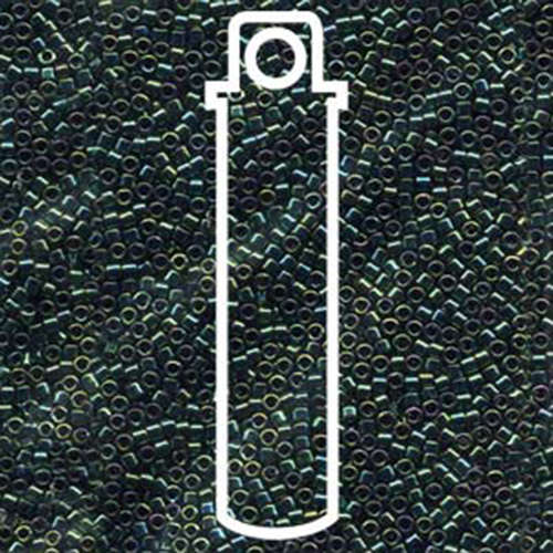 Miyuki 11/0 Delica Bead - DB027 - Metallic Teal Iris - 7.2gm Tube