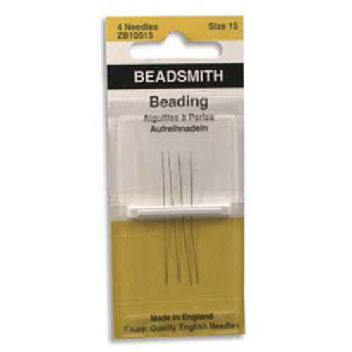 John James - English Beading Needles - 4 Pack Size 15 - ZB10515