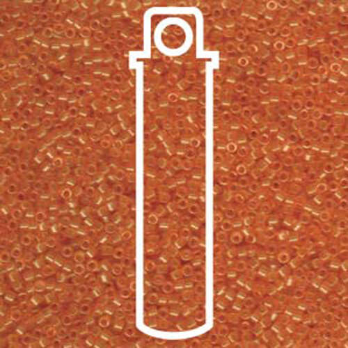 Miyuki 11/0 Delica Bead - DB1411 - Transparent Peach - 7.2gm Tube
