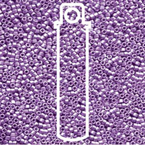 Miyuki 11/0 Delica Bead - DB1185 - Galvanized Semi-Frost Eggplant - 7.2gm Tube