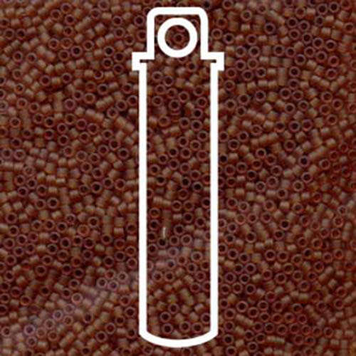 Miyuki 11/0 Delica Bead - DB764 - Matte Transparent Amber - 7.2gm Tube