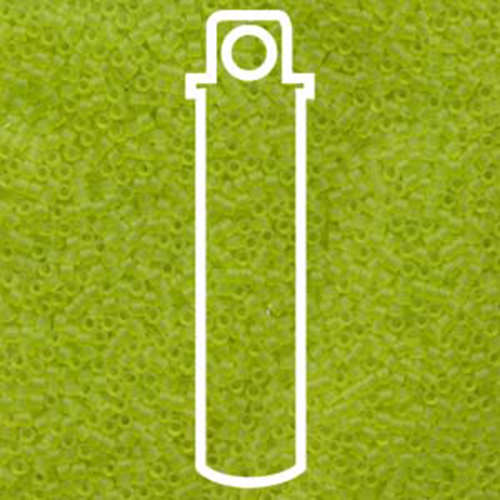 Miyuki 11/0 Delica Bead - DB766 - Matte Transparent Chartreuse - 7.2gm Tube