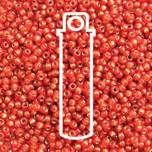 Miyuki 11/0 Rocaille Bead - 11-94234 - Duracoat Silver Lined Dyed Watermelon - 8.5gm Tube