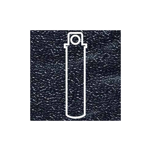 Miyuki 11/0 Delica Bead - DB001 - Gunmetal - 7.2gm Tube