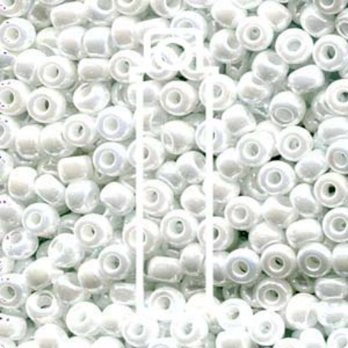 Miyuki 6/0 Rocaille Bead - 6-9420 - White Pearl Ceylon - 20gm Tube