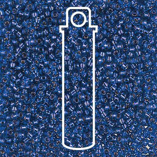 Miyuki 11/0 Rocaille Bead - 11-91444 - Silver Lined Dark Aqua - 24gm Tube