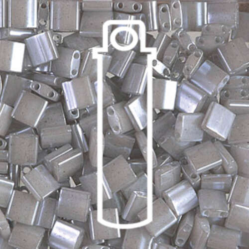 Miyuki Tila Bead - TL0526 - Grey Ceylon - 7.2gm Tube