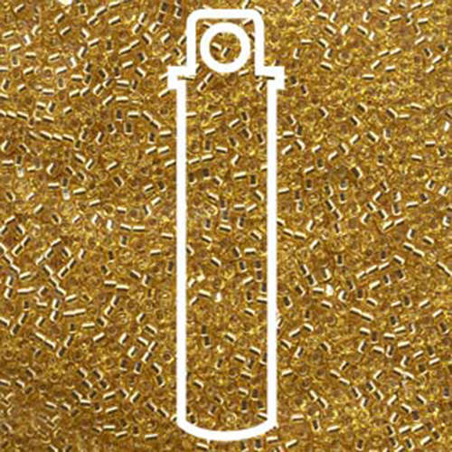 Miyuki 11/0 Delica Bead - DB042 - Silver Lined Gold - 7.2gm Tube
