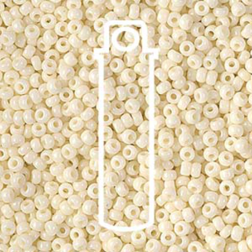 Miyuki 11/0 Rocaille Bead - 11-9491 - Ivory Pearl Ceylon - 24gm Tube
