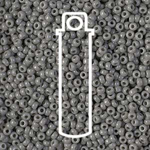 Miyuki 11/0 Rocaille Bead - 11-9499 - Opaque Falcon Grey - 24gm Tube