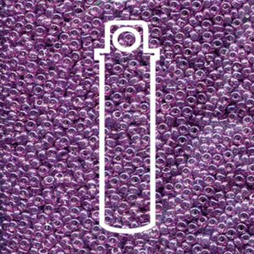 Miyuki 15/0 Rocaille Bead - 15-9316 - Light Amethyst Gold Luster - 8.2gm Tube
