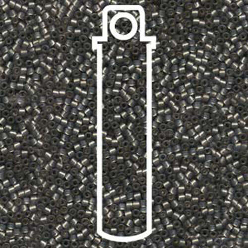 Miyuki 11/0 Delica Bead - DB631 - Silver Lined Dyed Taupe - 7.2gm Tube
