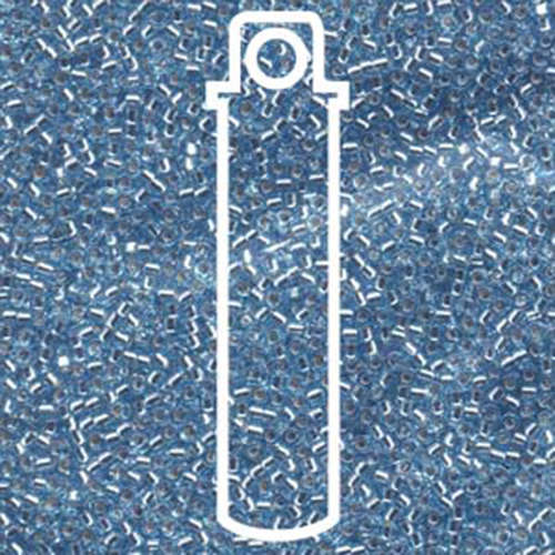 Miyuki 11/0 Delica Bead - DB044 - Silver Lined Light Blue - 7.2gm Tube