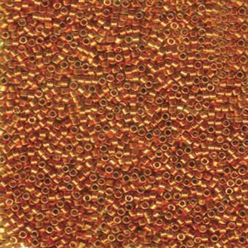 Miyuki 11/0 Delica Bead - DB421 - Galvanized Dyed Tangerine - 100gm Bag