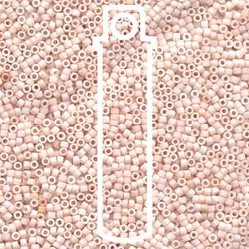 Miyuki 11/0 Delica Bead - DB354 - Matte Light Rose - 7.2gm Tube