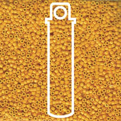 Miyuki 11/0 Delica Bead - DB651 - Opaque Dyed Squash - 7.2gm Tube