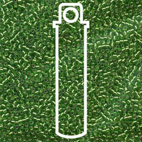 Miyuki 11/0 Delica Bead - DB046 - Silver Lined Light Green - 7.2gm Tube