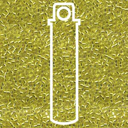 Miyuki 11/0 Delica Bead - DB145 - Silver Lined Yellow - 7.2gm Tube