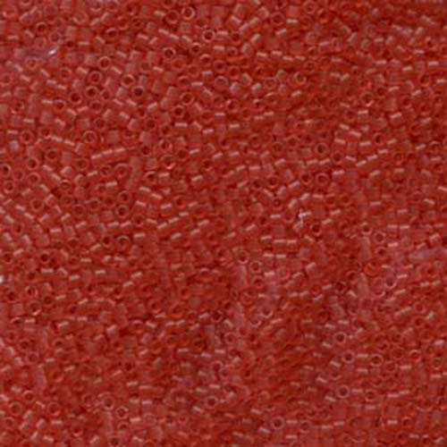 Miyuki 11/0 Delica Bead - DB779 - Matte Transparent Dyed Salmon - 100gm Bag