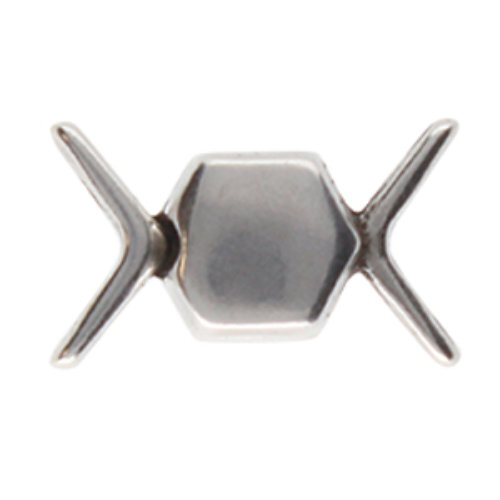 Vorino II - Chevron Duo Magnetic Clasp - Antique Silver  CYM-CHV-013092-SP