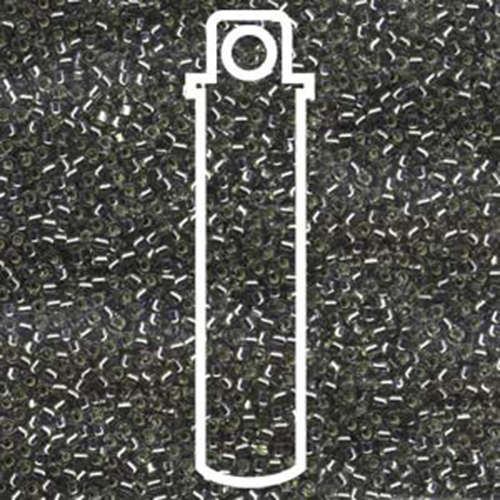 Miyuki 11/0 Delica Bead - DB048 - Silver Lined Grey - 7.2gm Tube