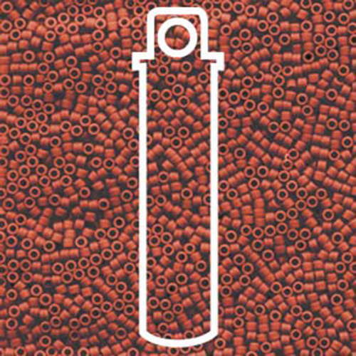 Miyuki 11/0 Delica Bead - DB1584 - Matte Opaque Currant - 7.2gm Tube