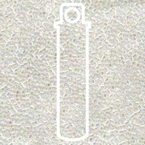 Miyuki 11/0 Delica Bead - DB051 - Crystal AB - 7.2gm Tube
