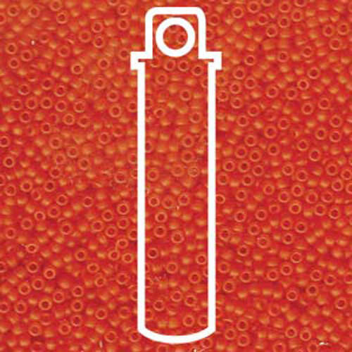 Miyuki 11/0 Rocaille Bead - 11-9138F - Matte Transparent Orange - 8.5gm Tube