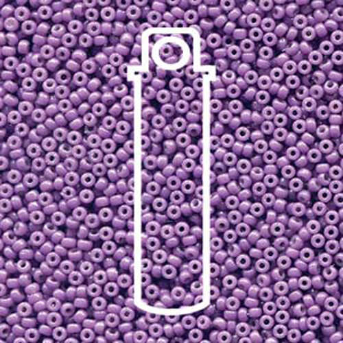 Miyuki 11/0 Rocaille Bead - 11-94489 - Duracoat Dyed Opaque Purple - 8.5gm Tube