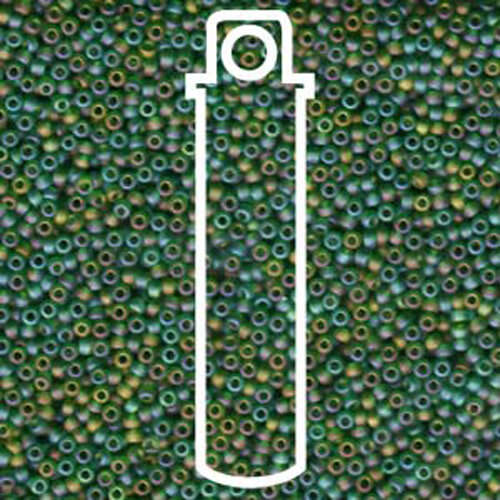 Miyuki 11/0 Rocaille Bead - 11-9146FR - Matte Transparent Green AB - 8.5gm Tube