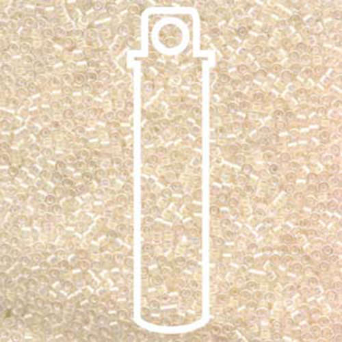 Miyuki 11/0 Delica Bead - DB052 - Off White AB - 7.2gm Tube
