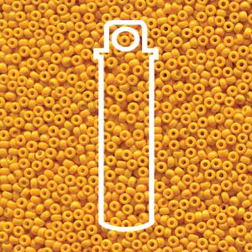 Miyuki 11/0 Rocaille Bead - 11-94453 - Duracoat Opaque Dyed Yellow - 8.5gm Tube