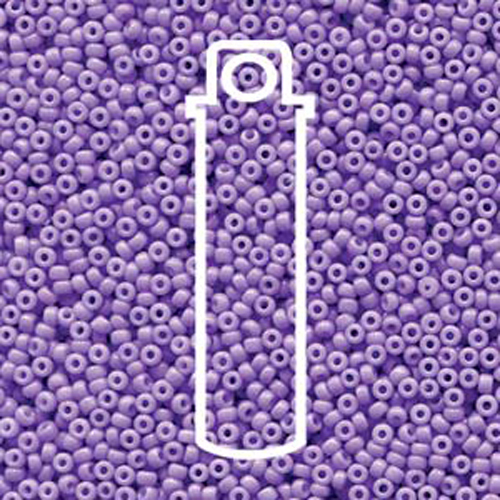 Miyuki 11/0 Rocaille Bead - 11-94488 - Duracoat Dyed Opaque Pale Purple - 8.5gm Tube